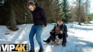 DADDY4K. Sled together with Fireplace Adventure